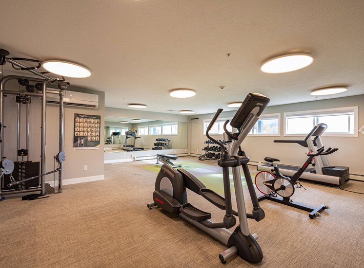 Entro residential rental apartments fitness centre cardio machines